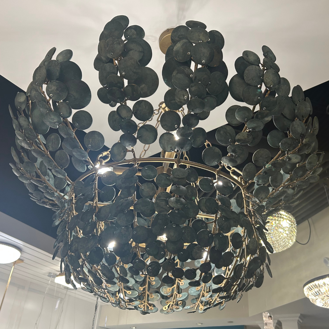 Bilal Chandelier | Arteriors Home | DMS14 | Antique Brass Chandeliers | Lighting Store in Minneapolis