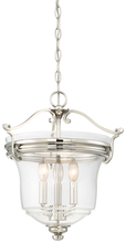  3297-613 - 3L Polished Nickel Semi Flush Convertible w/Clear Glass