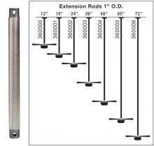  360000PN - Fan Down Rod 12 Inch