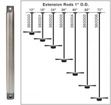  360000WH - Fan Down Rod 12 Inch