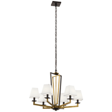 Kichler 44022NBR - Dancar™ 28&#34; 6 Light Chandelier Natural Brass