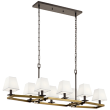 Kichler 44023NBR - Dancar™ 48&#34; 8 Light Linear Chandelier Natural Brass