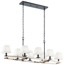 Kichler 44023PN - Dancar™ 48&#34; 8 Light Linear Chandelier Polished Nickel