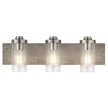  45928CLP - Dalwood 24" 3 Light Vanity Light with Clear Seeded Glass with Classic Pewter