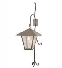  82331 - 18"W Vine Lantern Shepherd's Hook Outdoor Wall Sconce