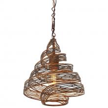 Varaluz 240P01HO - Flow 1-Lt Twist Mini Pendant - Hammered Ore