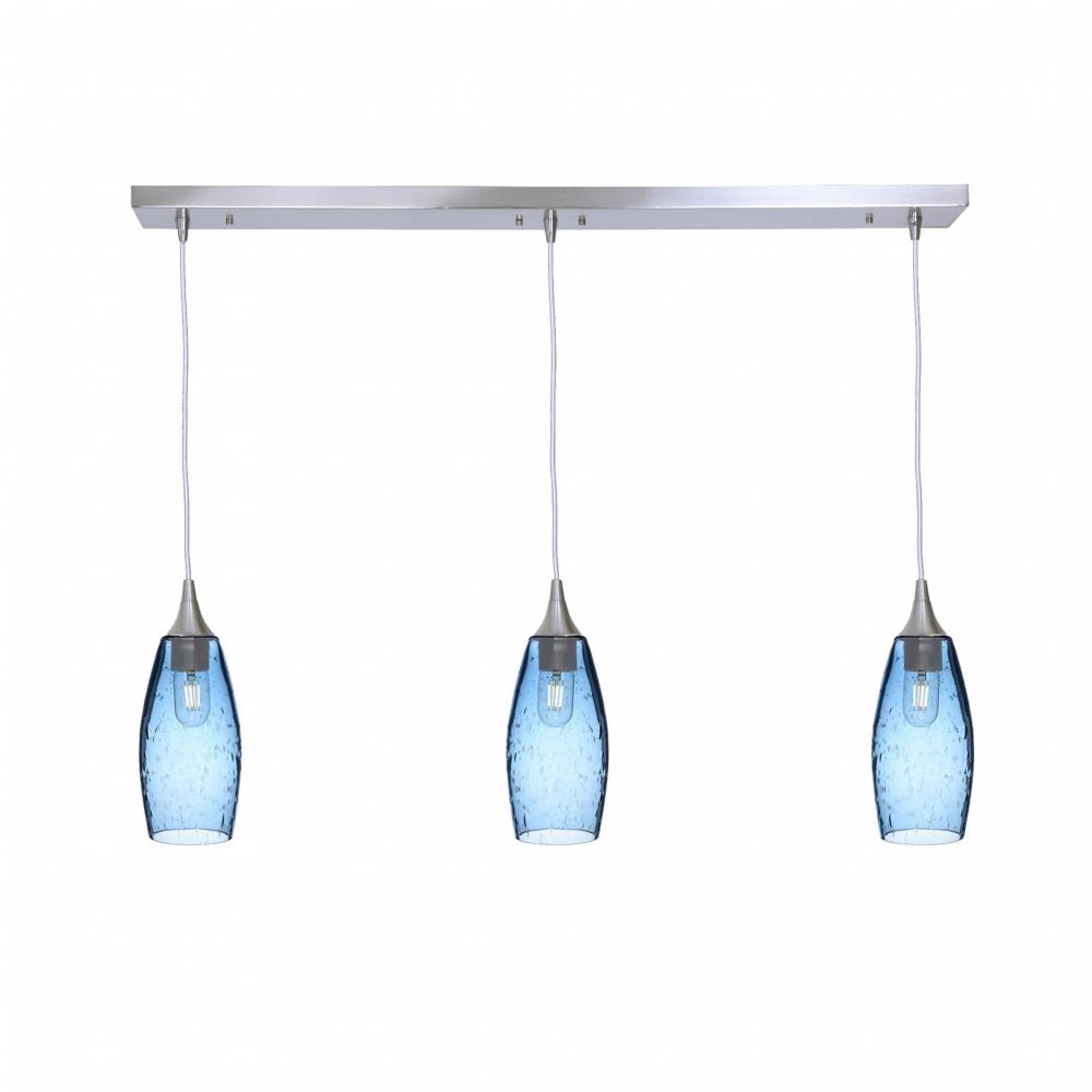 147 Lunar: 3 Pendant Linear Chandelier