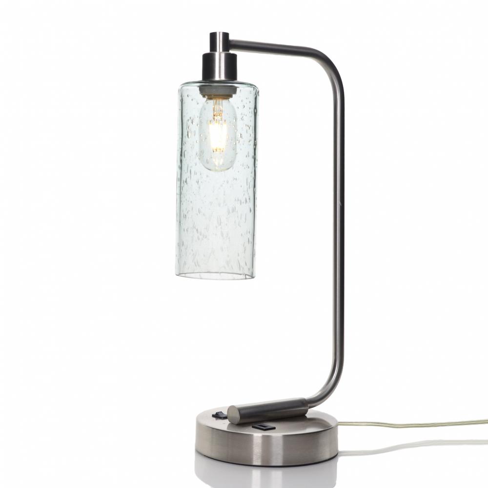 513 Lunar: Table Lamp - Eco Clear / Brushed Nickel