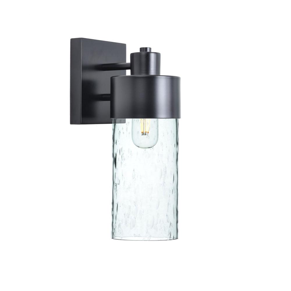 515 Lunar: Exterior Sconce Light - Eco Clear / Matte Black