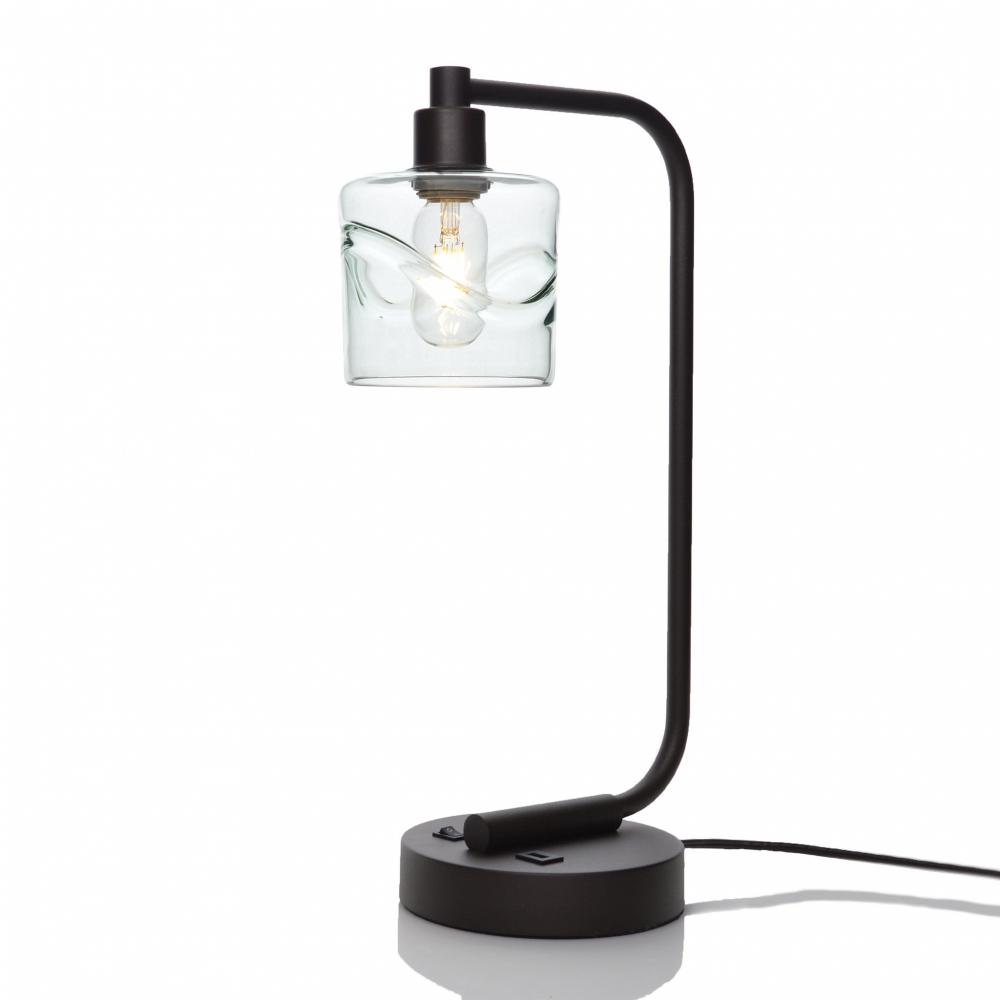 601 Swell: Table Lamp - Eco Clear / Dark Bronze