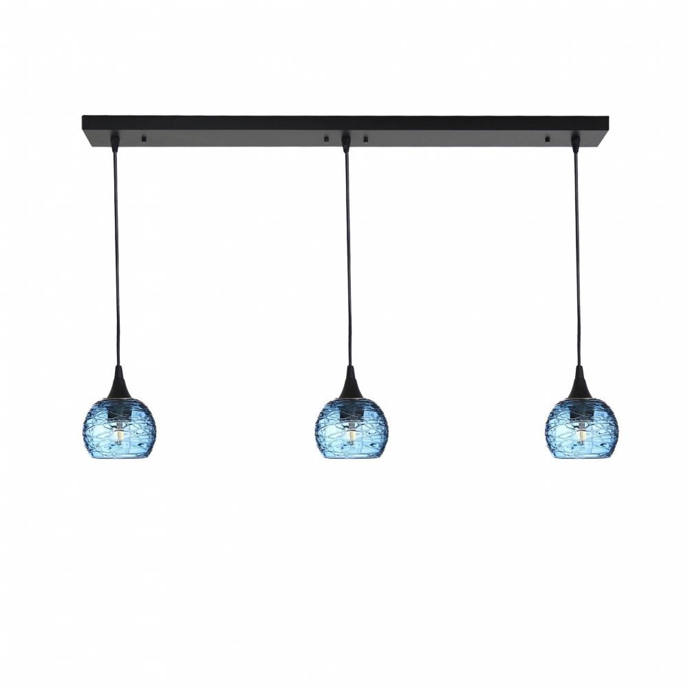 763 Spun: 3 Pendant Linear Chandelier