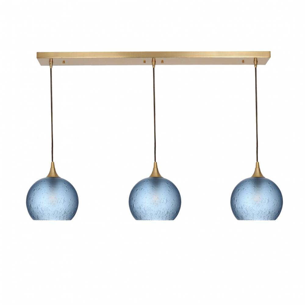 767 Celestial: 3 Pendant Linear Chandelier