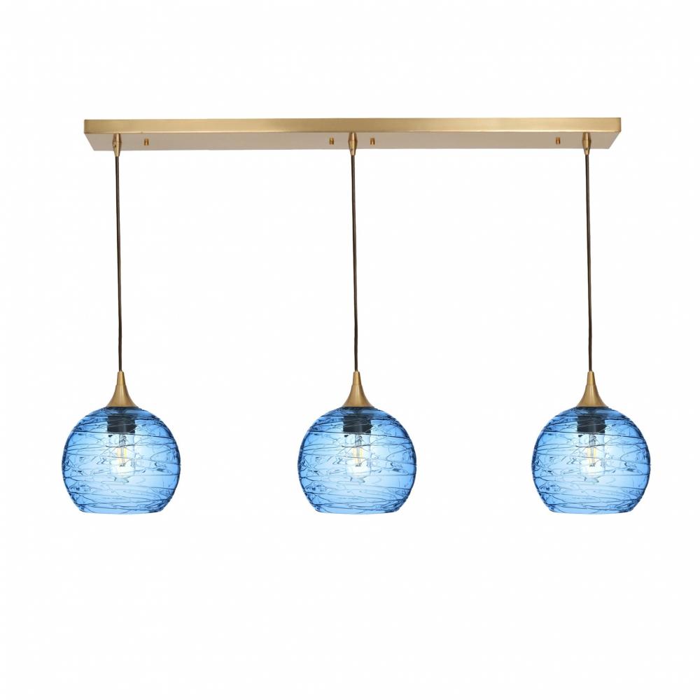 767 Spun: 3 Pendant Linear Chandelier