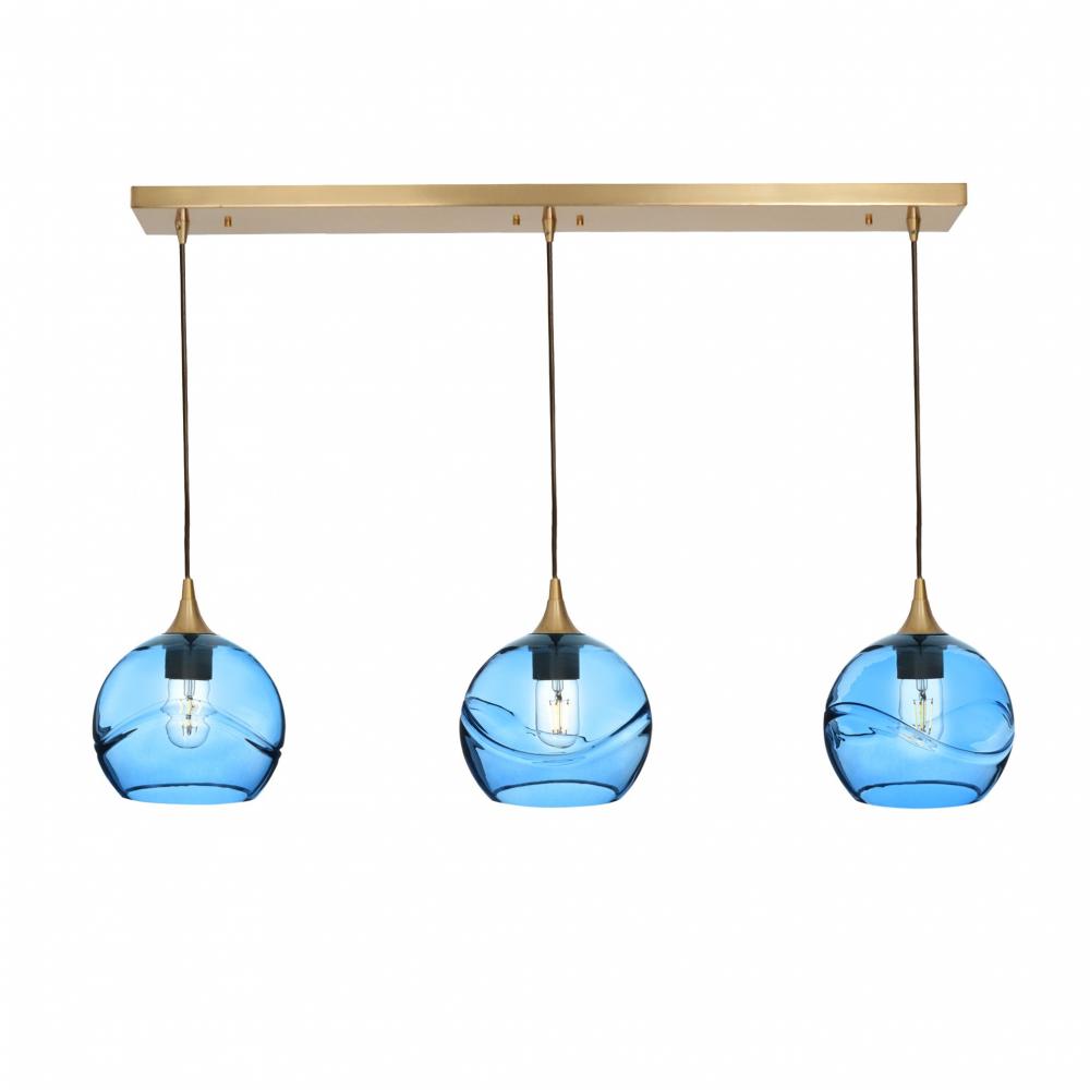 767 Swell: 3 Pendant Linear Chandelier