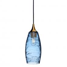 Bicycle Glass X1-147SPNSTB-PEN01-BRS-X4-04W - 147 Spun: Single Pendant Light