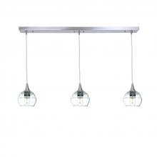  X3-301LUCCLR-LIN01-BNI-X4-04W - 301 Lucent: 3 Pendant Linear Chandelier