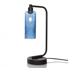  X1-513LUNSTB-LMP01-BLK-XX-04W - 513 Lunar: Table Lamp - Steel Blue / Matte Black