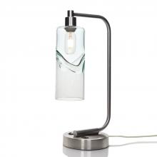 Bicycle Glass X1-515SWLCLR-LMP01-BNI-XX-04W - 515 Swell: Table Lamp - Eco Clear / Brushed Nickel