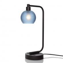  X1-763CELSTB-LMP01-BLK-XX-04W - 763 Celestial: Table Lamp - Steel Blue / Matte Black