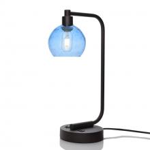  X1-763LUNSTB-LMP01-BLK-XX-04W - 763 Lunar: Table Lamp - Steel Blue / Matte Black