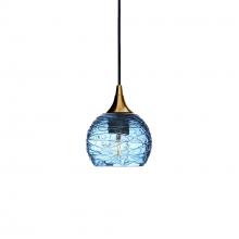  X1-763SPNSTB-PEN01-BRS-X4-04W - 763 Spun: Single Pendant Light