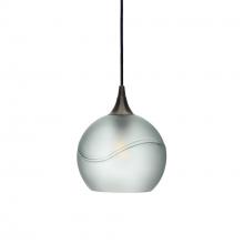  X1-767GLACLR-PEN01-BNZ-X4-04W - 767 Glacial: Single Pendant Light