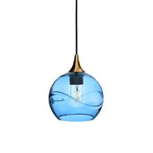  X1-767SWLSTB-PEN01-BRS-X4-04W - 767 Swell: Single Pendant Light