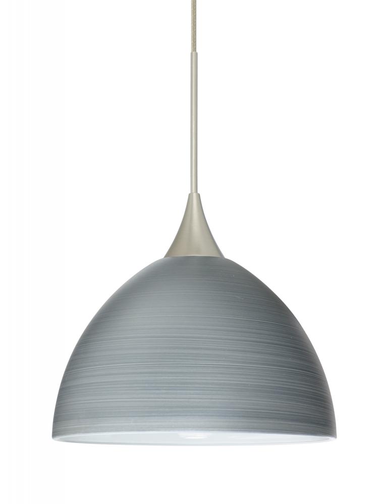 Besa Pendant Brella Satin Nickel Titan 1x5W LED