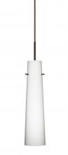 Besa Lighting 1BC-567407-BR - Besa Camino Pendant Bronze Opal Matte 1x40W Halogen