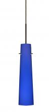  1BC-5674CM-BR - Besa Camino Pendant Bronze Cobalt Blue Matte 1x40W Halogen