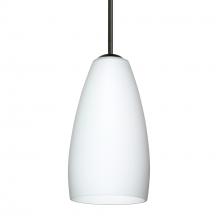 Besa Lighting 1BT-150907-BK - Besa Chrissy Pendant Black Opal Matte 1x50W MAX E12 Base