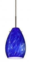  1BT-171386-LED-BR - Besa Pendant Pera 6 Bronze Blue Cloud 1x5W LED