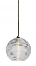  1JC-461600-LED-BR - Besa Kristall 8 Pendant Bronze Clear 1x9W LED