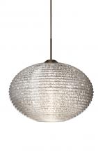 Besa Lighting 1JC-4913GL-BR - Besa Pendant Pape 12 Bronze Glitter 1x75W Medium Base