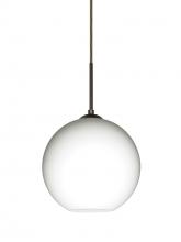  1JC-COCO807-BR - Besa Coco 8 Pendant, Opal Matte, Bronze Finish, 1x60W Medium Base