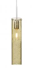  1JC-JUNI16GD-SN - Besa, Juni 16 Cord Pendant, Gold Bubble, Satin Nickel, 1x60W Medium Base