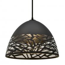  1JC-KIEVBK-BK - Besa Kiev Pendant, Black, Black Finish, 1x60W MAX E26 Base