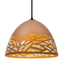  1JC-KIEVCP-BK - Besa Kiev Pendant, Copper, Black Finish, 1x60W MAX E26 Base