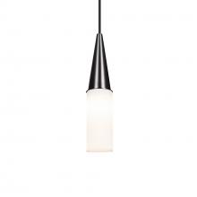  1JC-METRO12-BK - Besa Metro 12 Pendant, Opal Matte, Black Finish, 1x60W MAX E26 Base