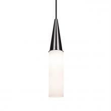 Besa Lighting 1JC-METRO14-BK - Besa Metro 14 Pendant, Opal Matte, Black Finish, 1x60W MAX E26 Base