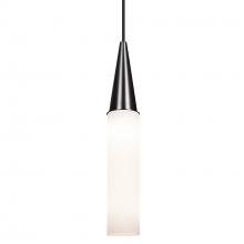  1JC-METRO16-BK - Besa Metro 16 Pendant, Opal Matte, Black Finish, 1x60W MAX E26 Base