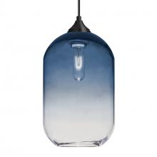  1JC-OMEGA12ST-BK - Besa, Omega 12 Cord Pendant,Steel/Clear, Black Finish, 1x60W MAX E26 Base