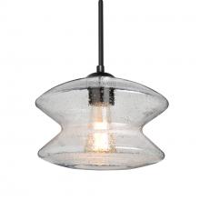  1JC-ZENCL-BK - Besa, Zen Cord Pendant, Clear Bubble, Black Finish, 1x60W MAX E26 Base