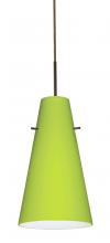  1JT-412435-LED-BR - Besa Cierro Pendant Bronze Chartreuse 1x9W LED