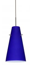  1JT-4124CM-LED-BR - Besa Cierro LED Pendant Cobalt Blue Matte Bronze 1x9W LED