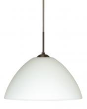  1JT-420107-LED-BR - Besa Tessa LED Pendant White Bronze 1x9W LED