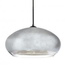 Besa Lighting 1JT-4345SF-BK - Besa Brio 14 Pendant Black Silver Foil 1x75W MAX E26 Base