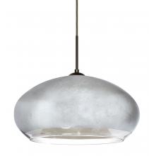  1JT-4345SF-BR - Besa Brio 14 Pendant Bronze Silver Foil 1x75W Medium Base