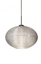  1JT-4912GL-BR - Besa Pendant Pape 10 Bronze Glitter 1x75W Medium Base