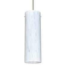 Besa Lighting 1JT-493019-LED-SN - Besa Stilo 9 LED Pendant Carrera Satin Nickel 1x9W LED